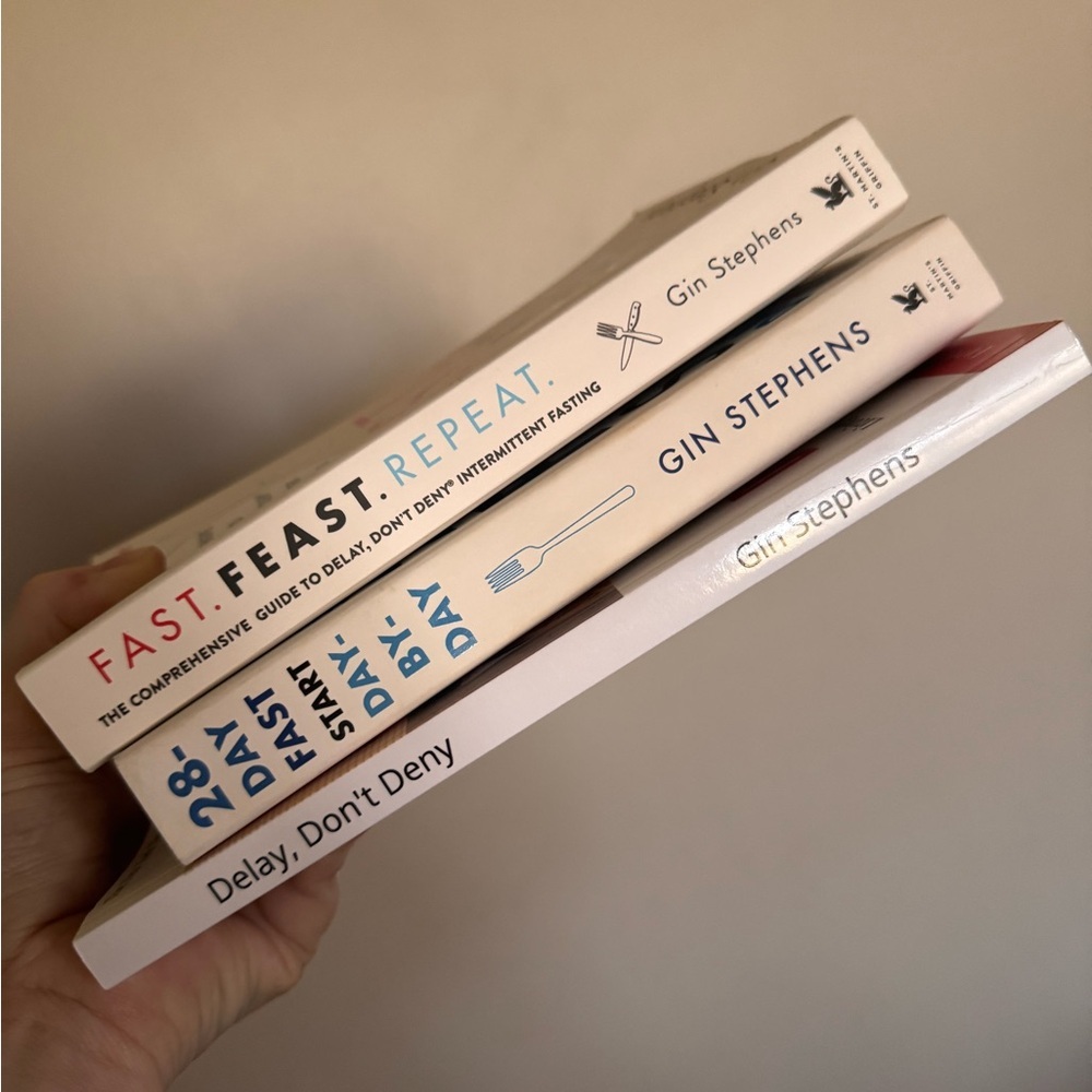 Intermittent Fasting Starter Kit 📚 Gin Stephens 3 Book Bundle Weightloss